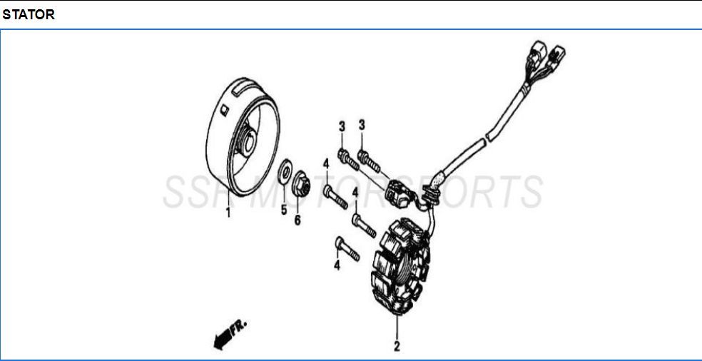 SSR 450 SR450S Stator 2019 2020 2021 and some older models Taiwan Version 5 Wire