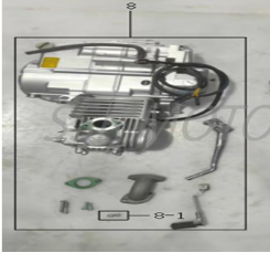 SSR SR125R SR125RB 125R 125RB Electric Start 4-Speed Clutch Crate Motor