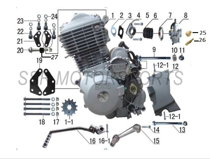 HANGER PLATE B A00317-11-00 SSR SR189 Upper Engine mounting bracket