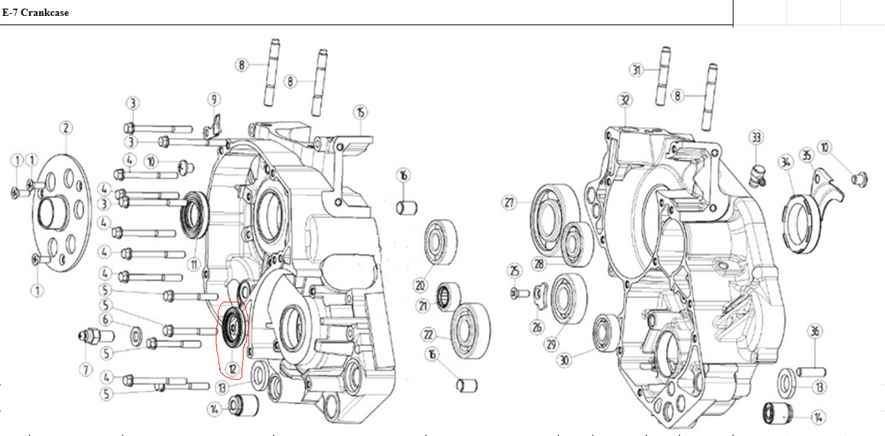 Kayo KT250 Counter Shaft Oil Seal Output KT 250 15x25x5