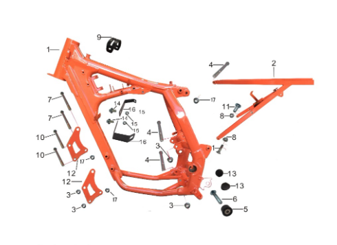 Kayo K2 230 Sub Frame subframe