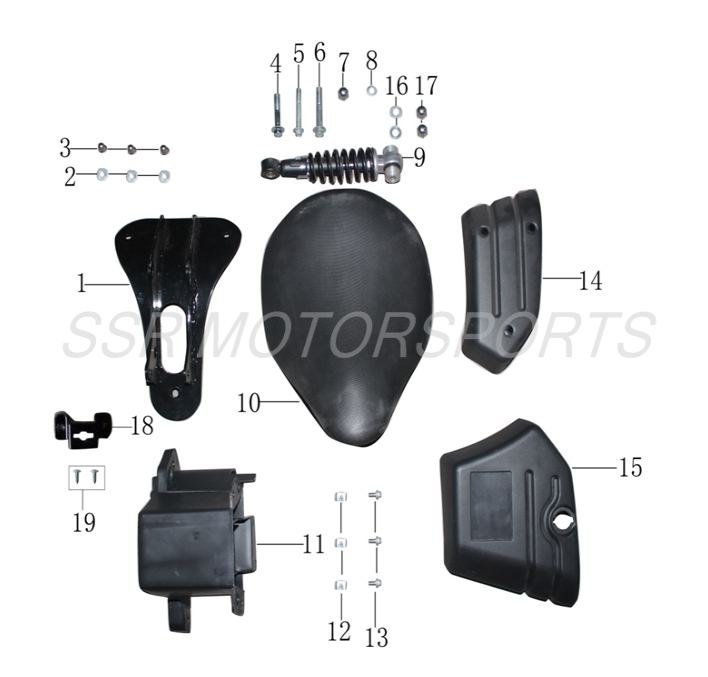 SSR Lazer 6 Battery Tool Case Cover Left Side 50 49