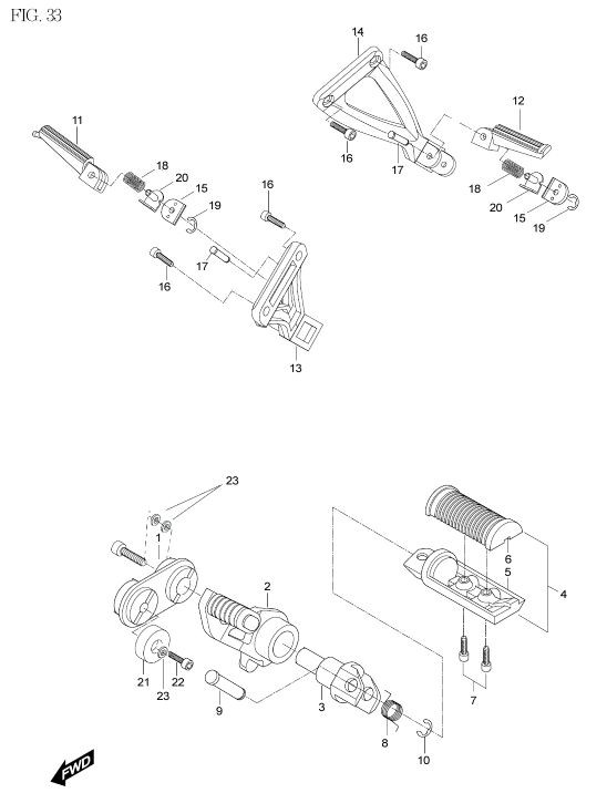 GV650 GV700 ST7 Left Footrest Peg 650 700 Hyosung