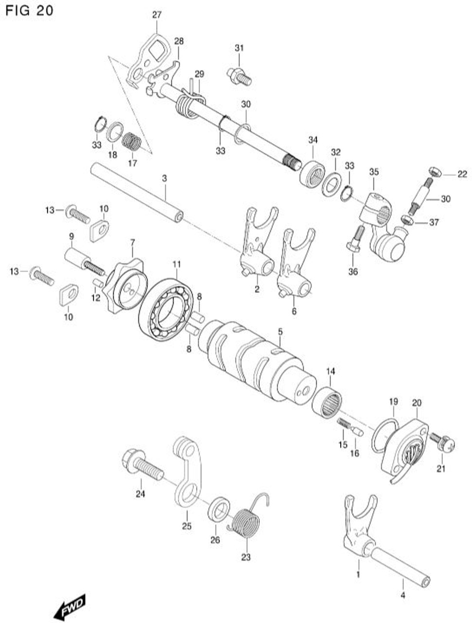 Gear Shift Fork N3 No.3