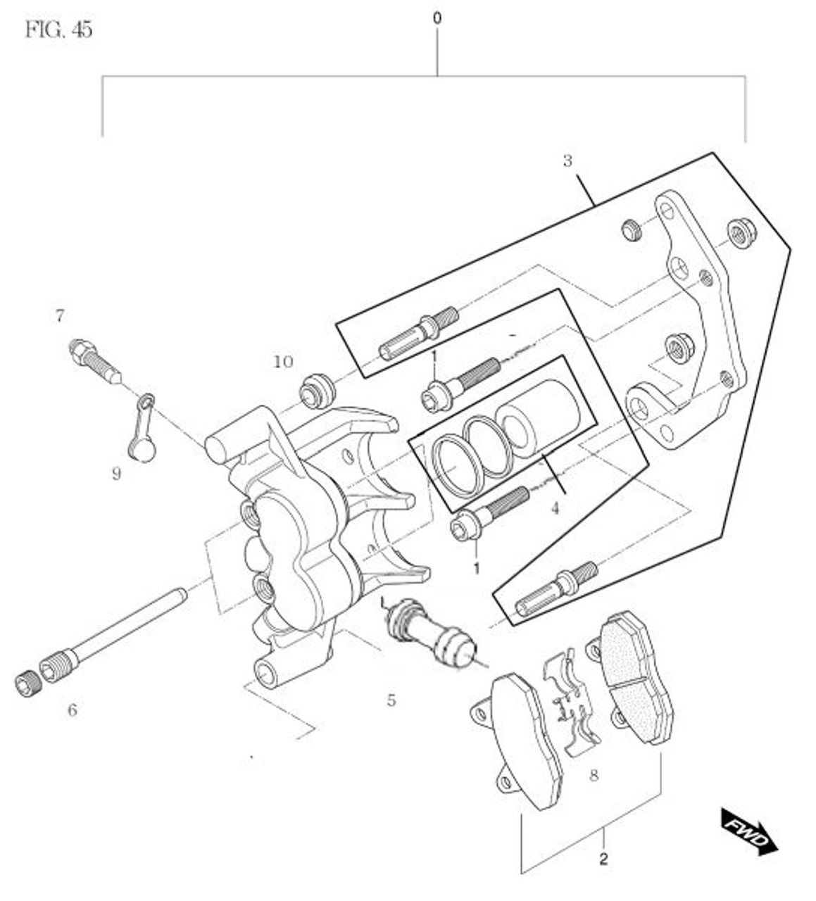 Brake Caliper Axle Pin