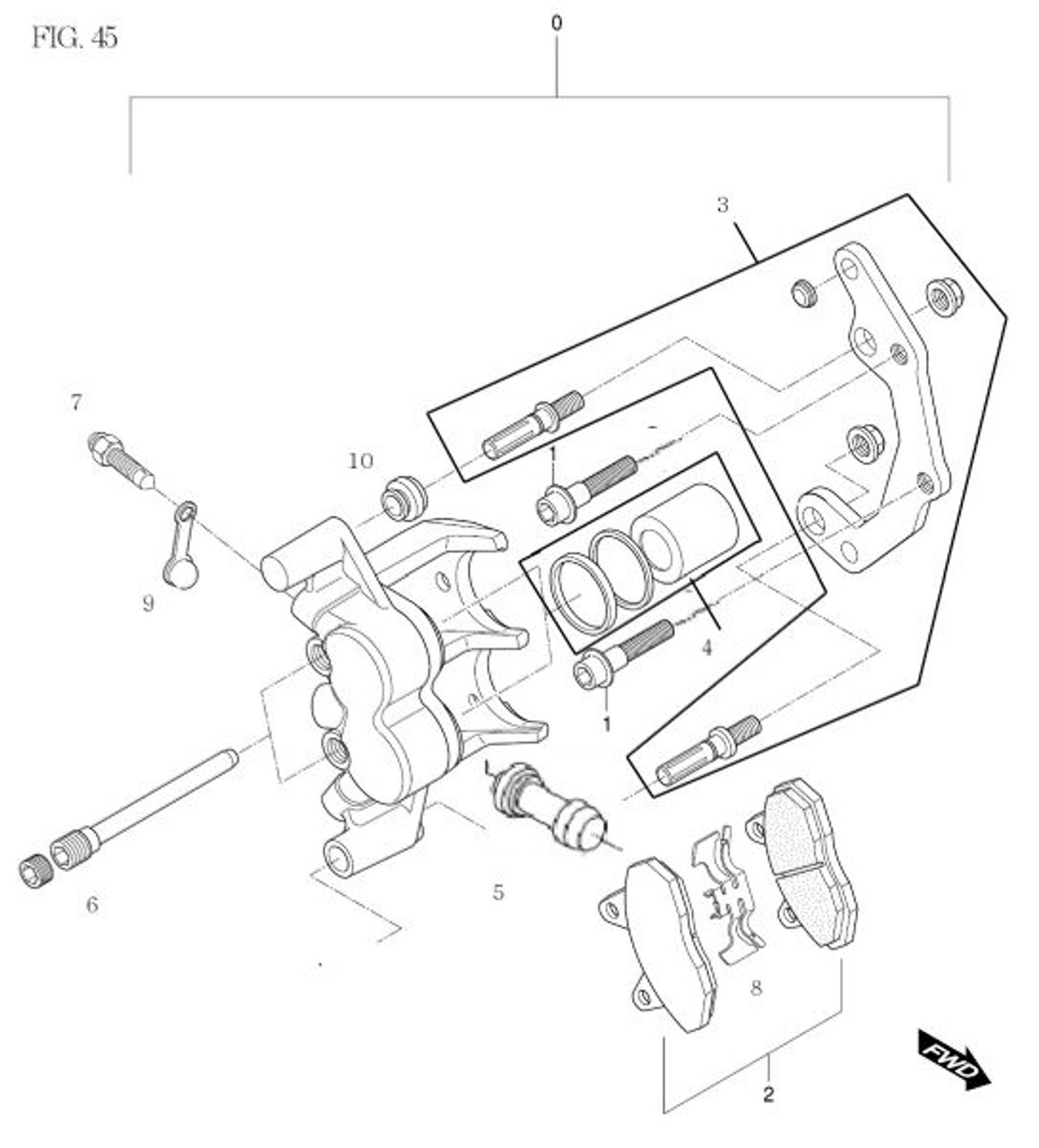 Brake Caliper Axle Pin Hyosung Johnny Pag