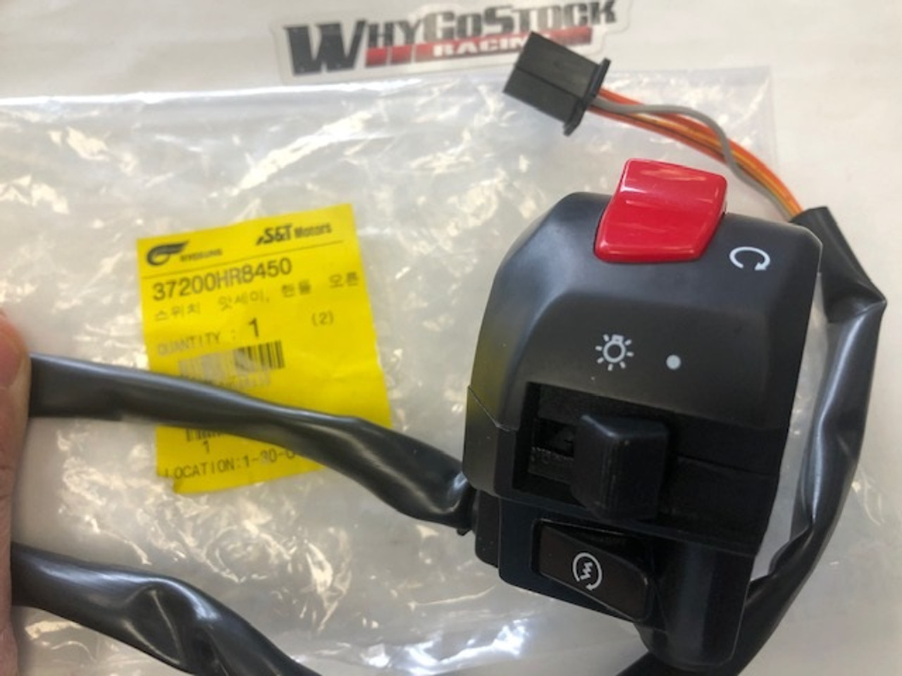 GV250 EFI Right Side Handle Switch Kill Start - Whygostock.com