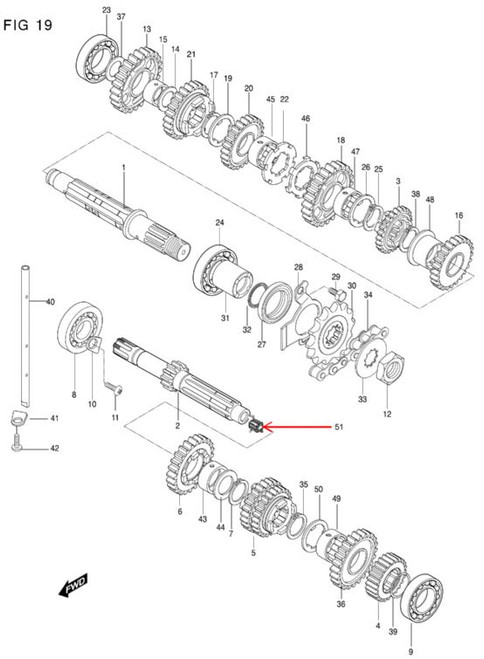 Drive Shaft Oil Seal Retainer GT650R GV650