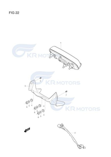 GD250R Speedometer Assembly