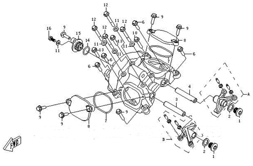 CFMOTO 500 600 Valve Cover O-ring Gasket