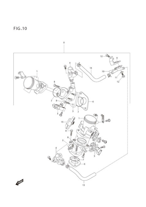 Throttle Body Insulator GT250R GV250