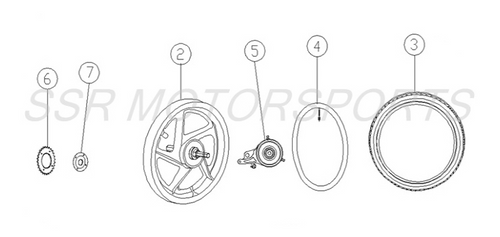 Rear Brake Assembly Sprinter 12S 16 Apollo RXF Jump Fun Sedona 12