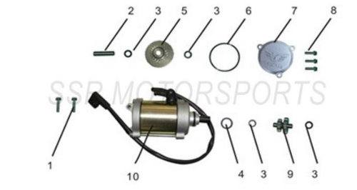 SR150 SR189 Starter Motor Aftermarket