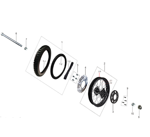 Kayo Rear Brake Rotor TD125 TT125 TT140 Disk