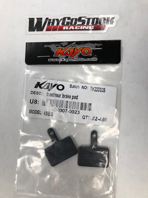 Kayo KMB 60 Front or Rear Brake Pads