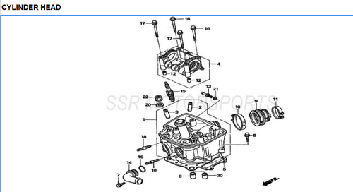 SSR SR450S 450 Head Gasket