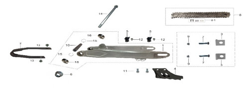 SSR Chain Slider 110TR 125TR 140TR 160TR 170TR 160TX 170TX 110 125 140 160 170