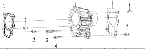 Kayo KMB60 Cylinder Head  Gasket 60