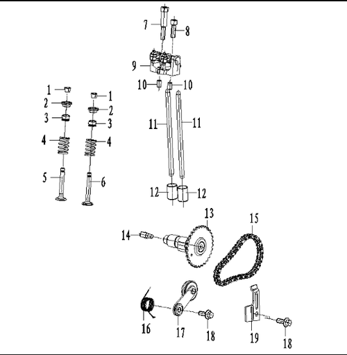 Kayo KMB60 Intake and Exhaust Valves 60