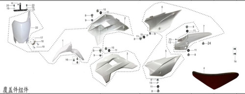 KAYOページ Kayo TT125 TT140 Front Fender 125 140 - Whygostock.com