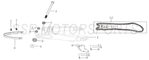 SSR 160TX 170TX Swing Arm 160 170 Swingarm