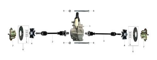 Kayo S200 Rear Brake Rotor Disc Gokart Buggy