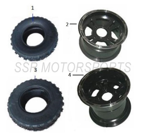 SSR SRU170RS Rear Wheel Rim 170 2016 2017 2018 2019 2020 2021 2022 2023