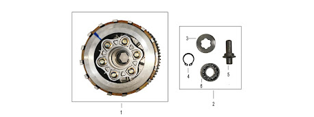 Kayo K2 T2 230 Clutch Accessory Assembly 