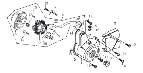 Kayo Predator Bull Storm 70 110 125 150 Stator Cover Gasket ATV