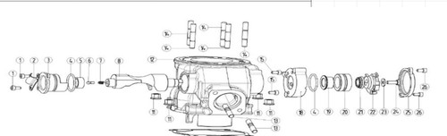 Kayo KT250 SWITCH OF CONTROLLING VALVE OF AIR OUTLET
