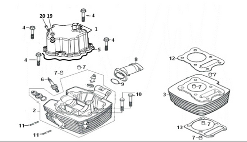 Kayo S200 Cylinder Dowl Gasket Buggy UTV