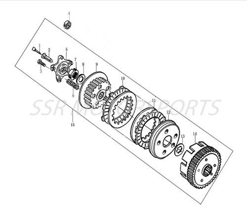 SSR XD150 Clutch Assembly