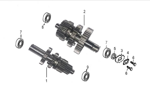 Kayo TT125 Counter Shaft 125 Component