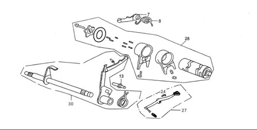 Kayo TT140 Shift Drum Transmission 140 Gearshift