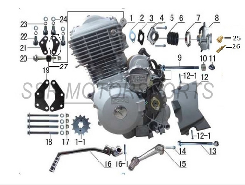 HANGER PLATE B A00317-11-00 SSR SR189 Upper Engine mounting bracket