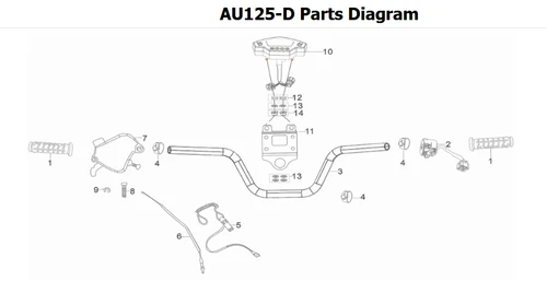 Kayo Bull 125 125 EFI Speedometer