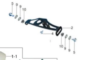 Kayo K2 Pro 250 Upper Headlight bracket