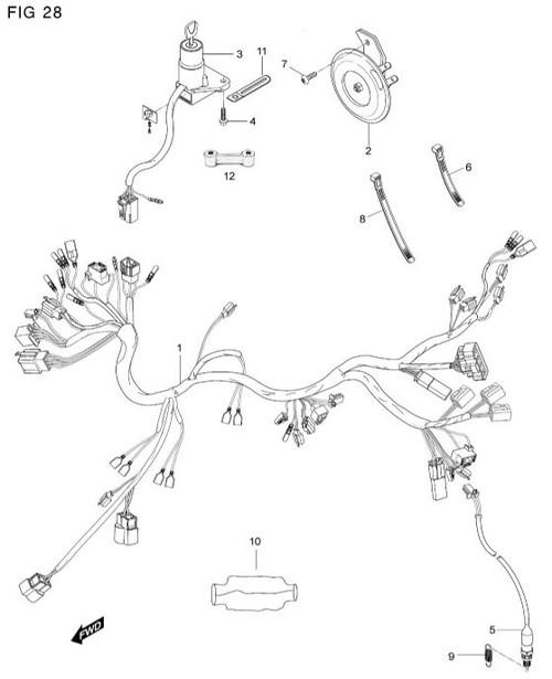 Wiring Harness GT650R GT650S 2008 2007 2006 2005