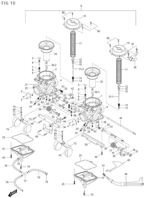 Jet Needle (JN) GV250 #2 Rear Cylinder