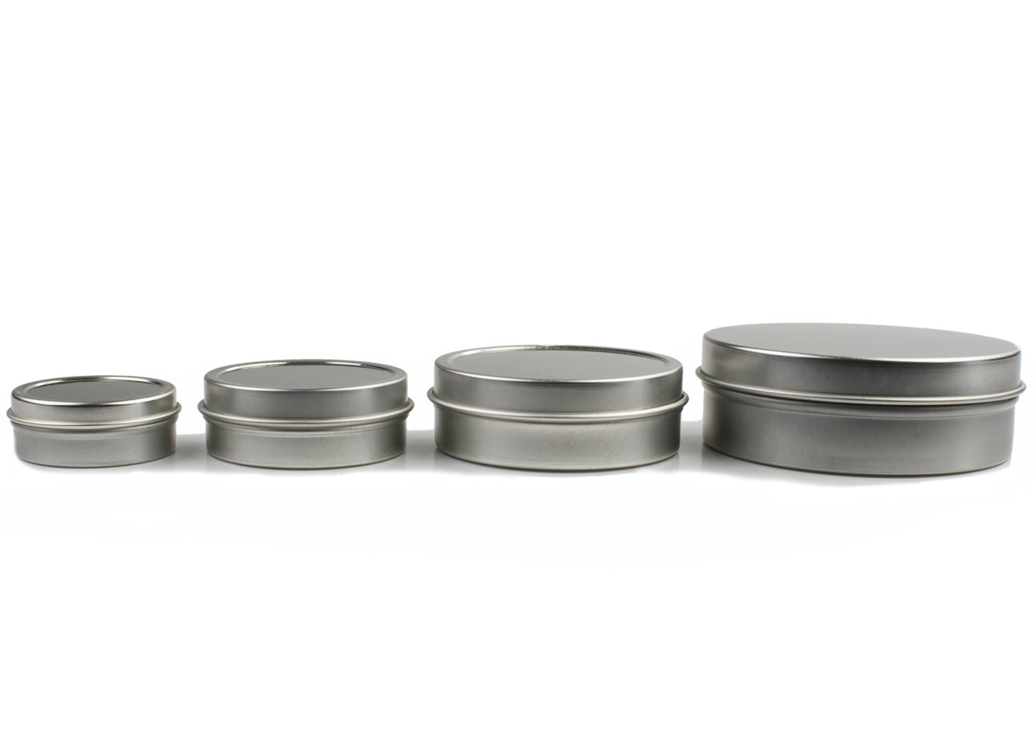 Metal Tins for Balms, Creams and Salves packs of 5 Tins With Lids 