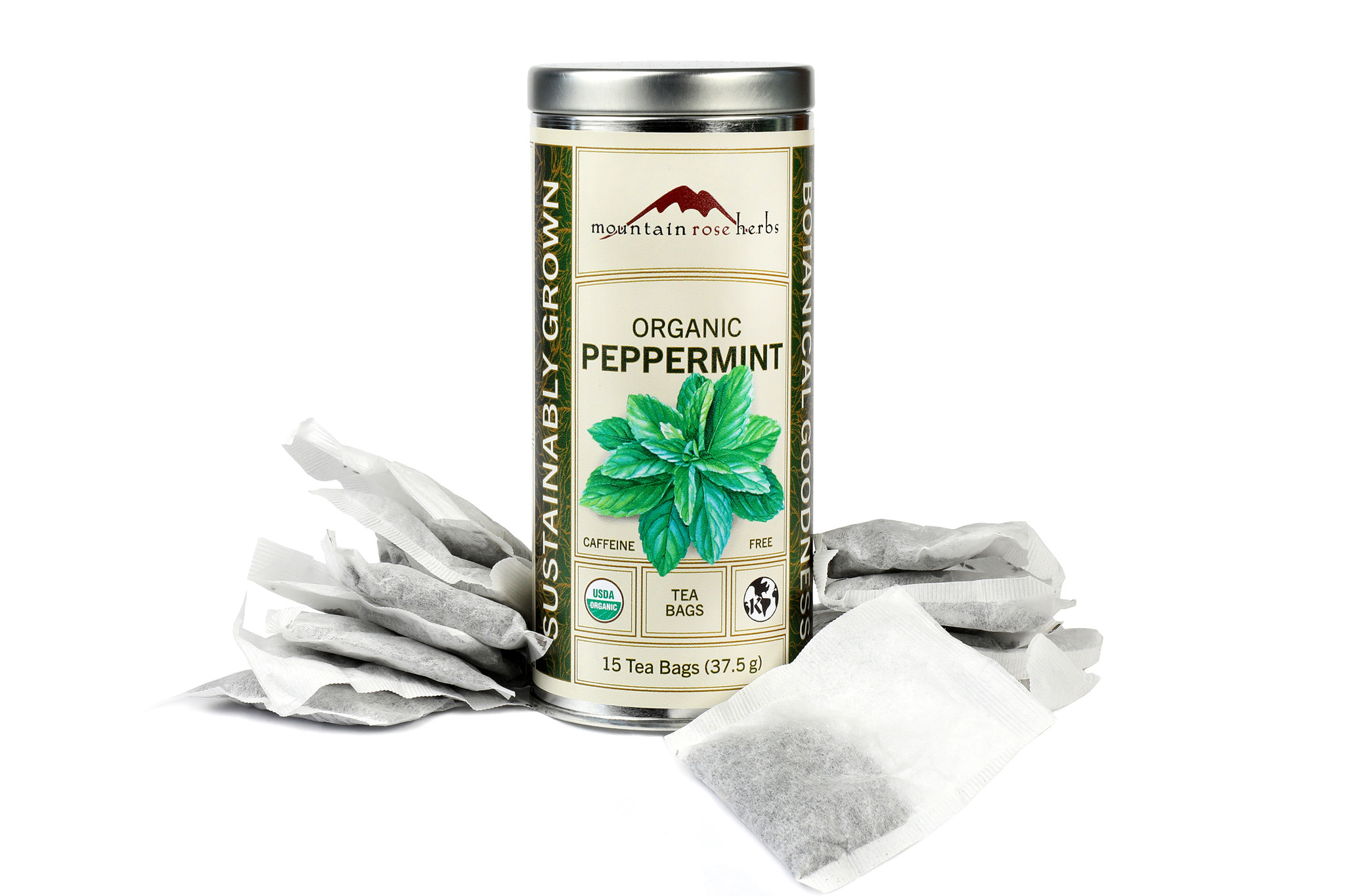 Peppermint tea bags