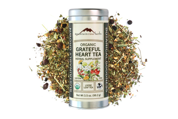 Organic Grateful Heart Tea Tin