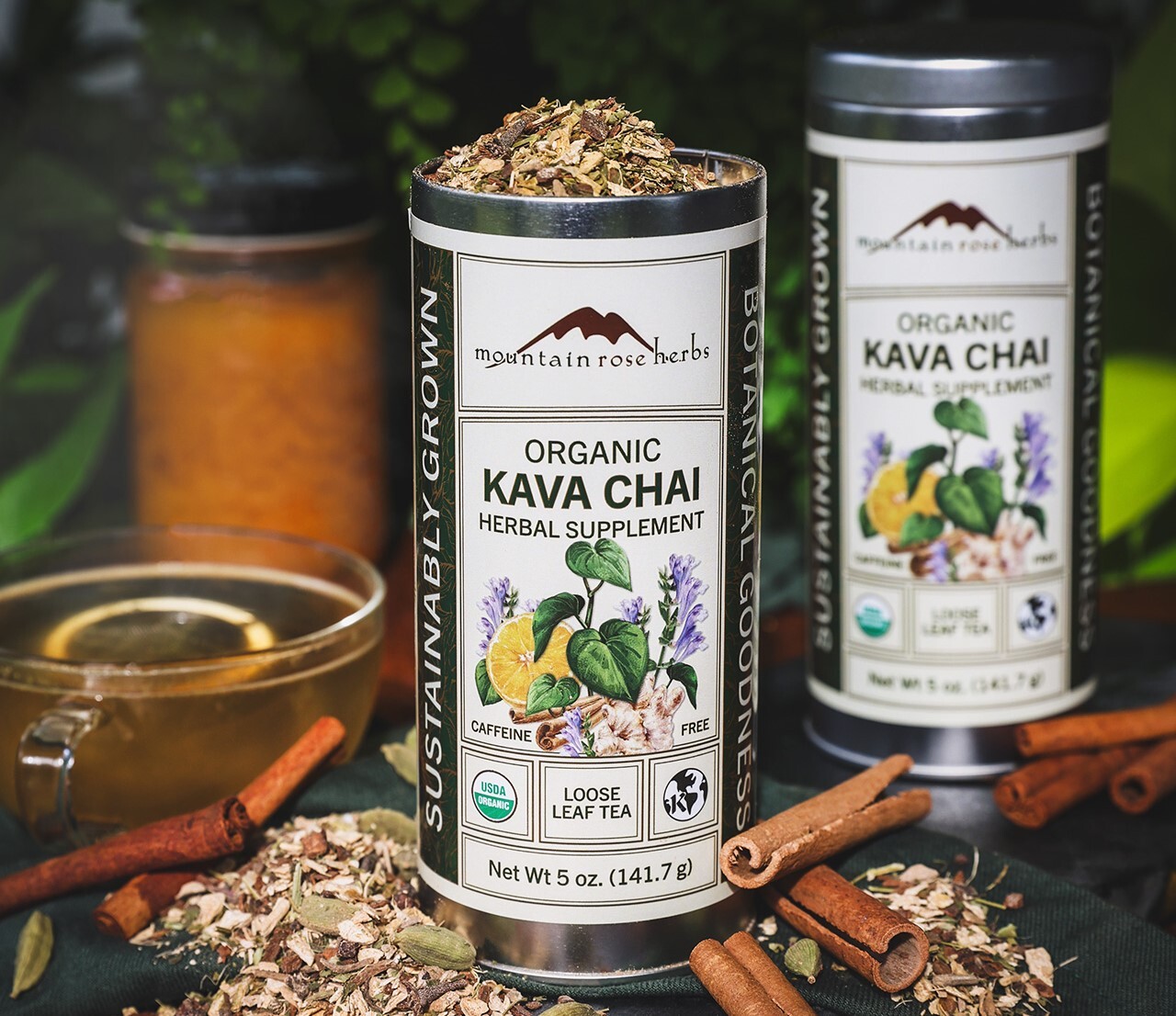 Tin of Mountain Rose Herbs' New Kava Chai Tea