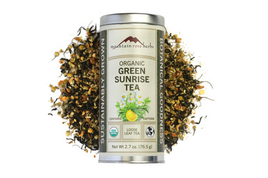 Organic Green Sunrise Tea Tin