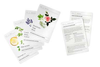 Essential Oils Recipes Cards