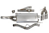 The 2021-2024 Roush F-150 Cat-Back Exhaust Kit (Active-Ready) is designed for Ford F-150s with a 5.0L V8 engine,141”–163” wheelbase, and side exit exhaust. Constructed from durable T-304 stainless steel and featuring mandrel-bent tubing for consistent airflow, this system not only reduces back pressure, but provides enhanced horsepower and torque. Along with added power, it delivers an aggressive, race-inspired exhaust tone with dual tips feature the Roush logo for an added touch. Installation is straightforward, utilizing factory hanger locations with no modifications required, and all necessary hardware is included. For those wanting to adjust their exhaust sound, the Roush Active Exhaust Upgrade Kit (Part #: 422265) allows you to switch between loud and quiet modes, offering a fully customizable sound experience. This premium upgrade ensures your F-150’s performance and acoustics reach their full potential.