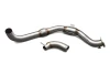 NEW! Will not activate check engine light
Features 200 cell high-flow catalytic converter
Direct bolt-on replacement
T304 stainless steel
100% mandrel bent
Fits both OEM and aftermarket exhausts
Fully TIG welded
CVF Lifetime Warranty
 

MORE POWER AND PERFORMANCE
The CVF Catted Downpipe will release all the hidden horsepower and torque your turbocharged EcoBoost Mustang has to offer by facilitating more efficient airflow directly from the turbo without eliminating the catalytic converter.
MORE AGGRESSIVE SOUND
You will not only experience increased power and performance but also realize a more aggressive note to the sound of your exhaust when compared to the stock downpipe.
STAINLESS STEEL CONSTRUCTION
Manufactured from high quality 3" T304-grade stainless steel tubing for superior strength and corrosion resistance, this CVF downpipe features smooth mandrel bends throughout the piping to improve exhaust flow, equaling more power and better performance.
FITS BOTH OEM AND AFTERMARKET EXHAUSTS
CVF's Catted Downpipe can be installed onto an aftermarket 3" cat-back exhaust as well as the factory 2.25" cat-back exhaust with the use of a 3" to 2.25" adapter.
APPLICATION
Please note that this product is for off-road/track use only. It is not CARB certified, therefore it is not legal for use in California or other states adopting California emission standards. Not legal for use on pollution controlled motor vehicles; not intended for highway use.
This part installs on the following vehicles:
2015-2023 Mustang 2.3L engines