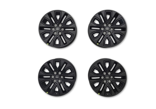 Fits all 2015-2023 F-150   
Not validated for use on 2022+ F-150 Lightning  
Black paint finish, with black textured inserts and "Ford Performance" branded logo to OEM standards   
Set of 4  -20" x 8.5" Wheels 
Includes 4 black chrome Ford oval center caps 
Includes M-1180-B TPMS sensor and activation tool kit  