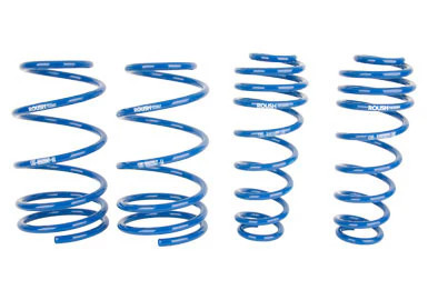 Looking for a new aggressive stance to compliment your Mustang, while still obtaining a quality ride? Look no further.
Roush Performance offers this lowering spring kit for all 2005-2014 Mustang owners, both GT and V6 applications. These springs will be a direct swap-out for your factory springs, and install in about 3 hours. Included will also be a detailed installation guide so you can get your Mustang back on the road in no time!
Not only do these springs help to provide a better ride quality, they also provide a nice aggressive stance over stock!
When added to a 2005-2014 Mustang GT (or V6 model), these springs provide a .50 inch drop over the stock ride height (Note: Ride height variance dependent upon vehicle content installed).
On 2005-2010 Mustangs, when used with the Roush Front Struts and Roush Rear Shocks, vehicle ride height will drop to roughly 1.00 inch over factory ride height.