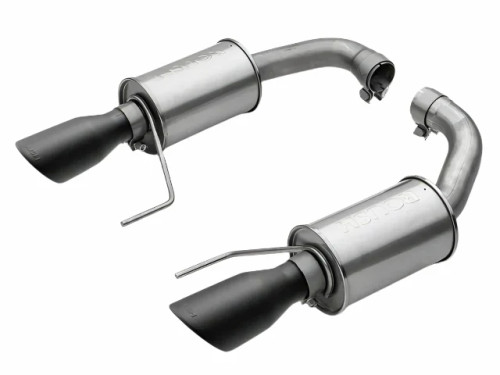 Give your 2015-2017 Mustang GT a serious performance and sound upgrade with the Roush Performance Black-Tip Axle-Back Exhaust. Designed to deliver a deep, aggressive tone, this system is crafted from mandrel-bent stainless steel for improved flow and long-term durability. The black 4” exhaust tips add a sleek, customized look to your rear fascia, while installation is fast and simple thanks to direct-fit compatibility. This exhaust system is ideal for Mustang drivers looking for that unmistakable Roush Performance sound and style.
